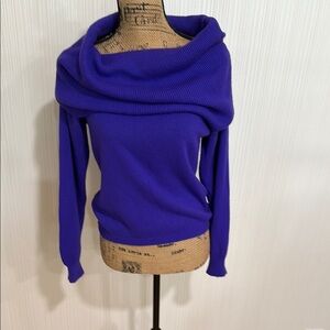 Designers Originals Vibrant Purple Cowl Neck Sweater